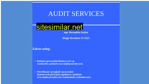 auditservices.pl alternative sites