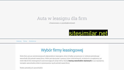 autoleasingdlafirm.pl alternative sites