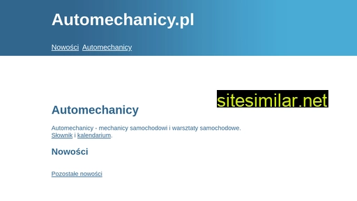 automechanicy.pl alternative sites