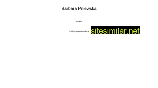 barbarapniewska.pl alternative sites
