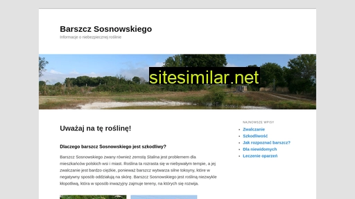 barszcz-sosnowskiego.pl alternative sites