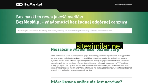 bezmaski.pl alternative sites