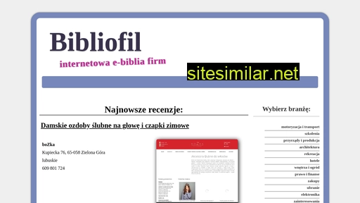 bibliofil.com.pl alternative sites