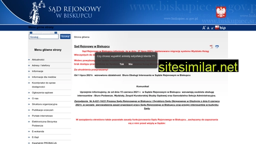 biskupiec.sr.gov.pl alternative sites
