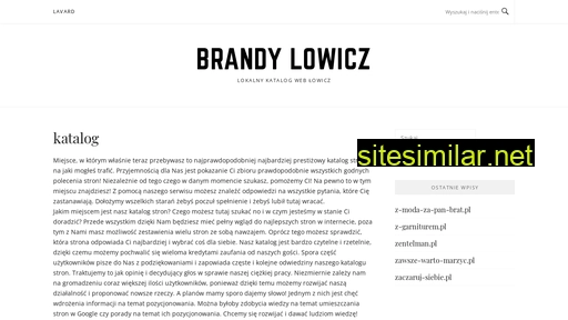 brandy.lowicz.pl alternative sites