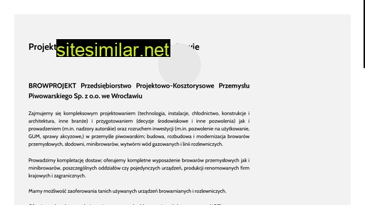 browarprojekt.pl alternative sites