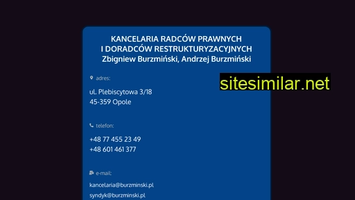 burzminski.pl alternative sites