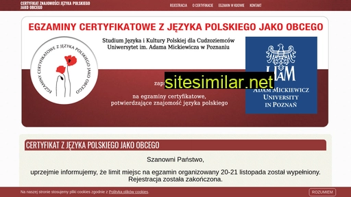certyfikatpolski.edu.pl alternative sites