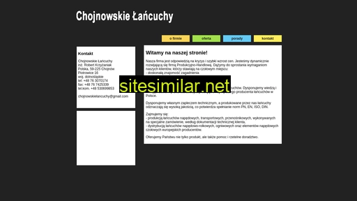 chojnowskielancuchy.pl alternative sites