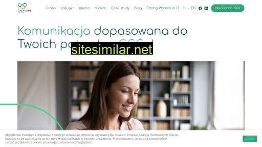 comecreationsgroup.pl alternative sites