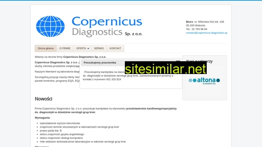 copernicus-diagnostics.pl alternative sites