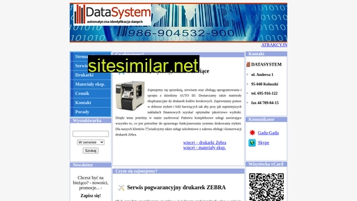 Datasystem similar sites