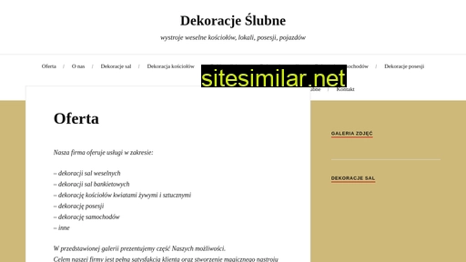 dekoracjeslubnenowak.pl alternative sites