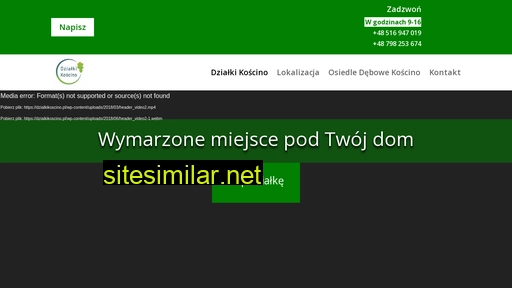 dzialkikoscino.pl alternative sites