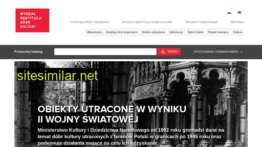 dzielautracone.gov.pl alternative sites
