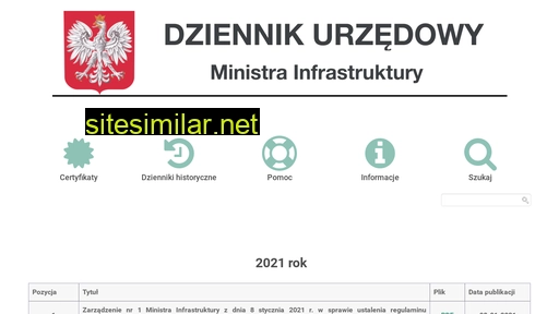 dziennikurzedowy.mi.gov.pl alternative sites