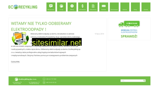ecorecykling.pl alternative sites