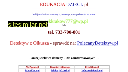 edukacjadzieci.pl alternative sites
