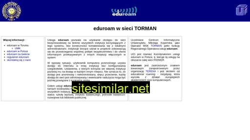 eduroam.torun.pl alternative sites