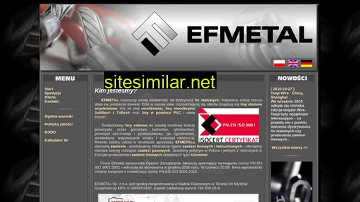 Efmetal similar sites