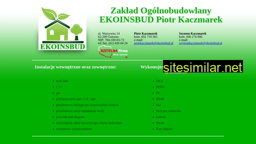 ekoinsbud.pl alternative sites