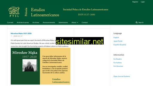 estudioslatinoamericanos.pl alternative sites