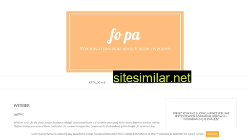 fopa.edu.pl alternative sites