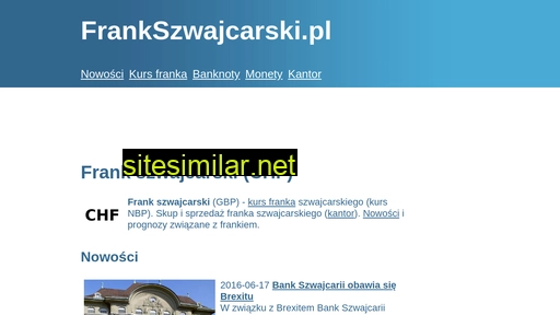 Frankszwajcarski similar sites