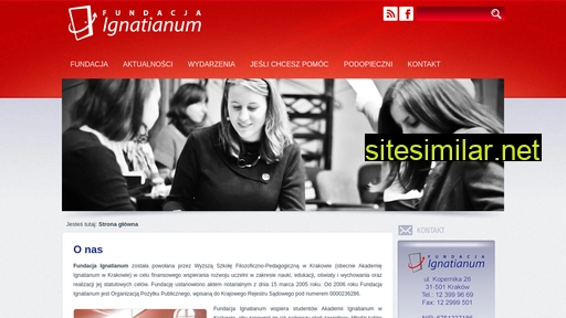 fundacjaignatianum.pl alternative sites