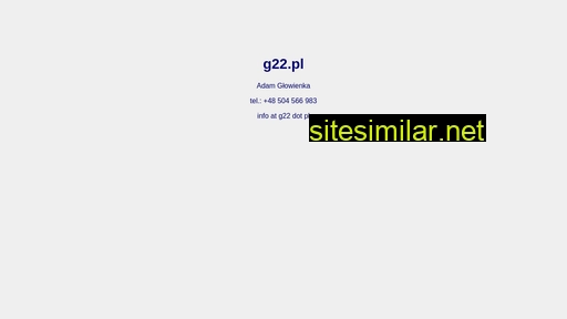 g22.pl alternative sites