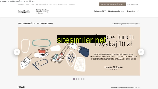 galeriamokotow.pl alternative sites