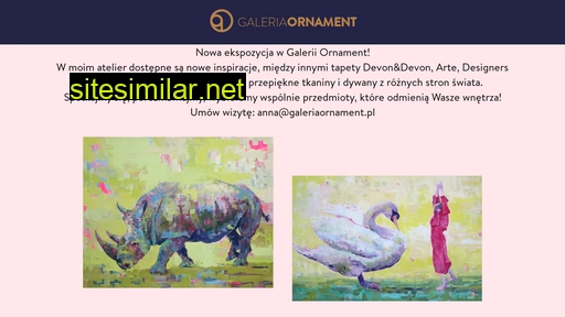 galeriaornament.pl alternative sites
