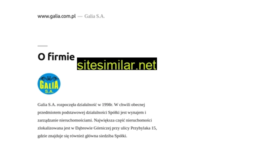galia.com.pl alternative sites