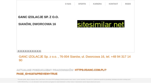 ganc.com.pl alternative sites