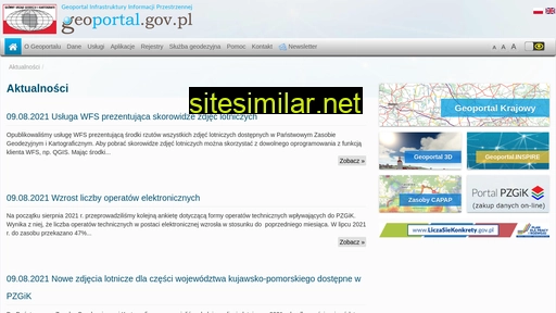 geoportal.gov.pl alternative sites