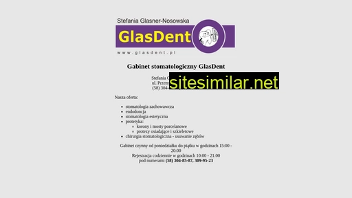 glasdent.pl alternative sites