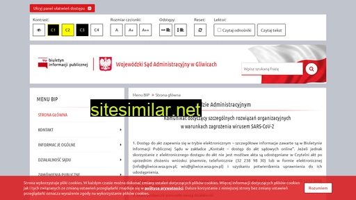 gliwice.wsa.gov.pl alternative sites