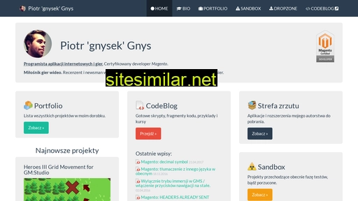 Gnysek similar sites