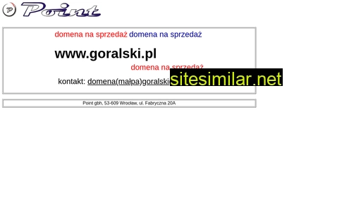 goralski.pl alternative sites