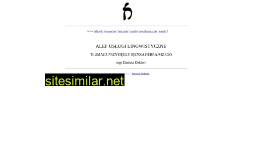 hebrajski.com.pl alternative sites
