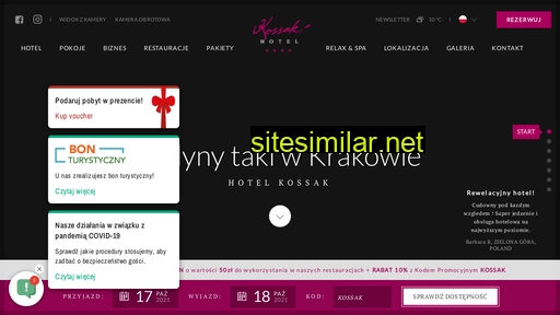 hotelkossak.pl alternative sites