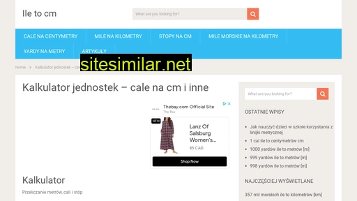 ile-to-cm.pl alternative sites