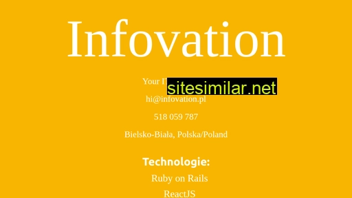 infovation.pl alternative sites
