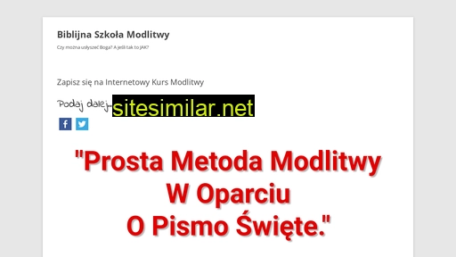 internetowykursmodlitwy.pl alternative sites