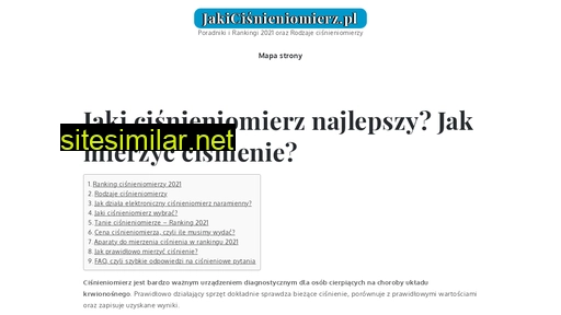 jakicisnieniomierz.pl alternative sites