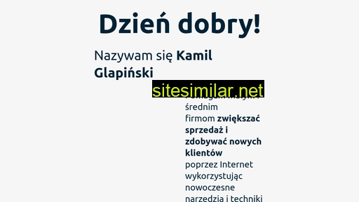 kamilglapinski.pl alternative sites
