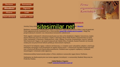 kaminski-organy.pl alternative sites