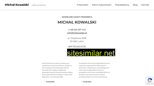 kancelariamichalkowalski.pl alternative sites