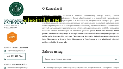 kancelariaostrowscy.pl alternative sites