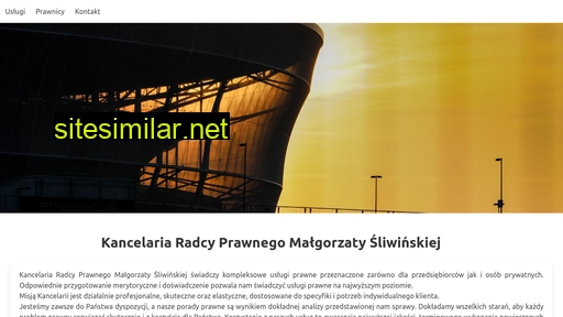 kancelariasliwinska.pl alternative sites